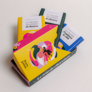 Coffret de 3 chocolats au CBD
