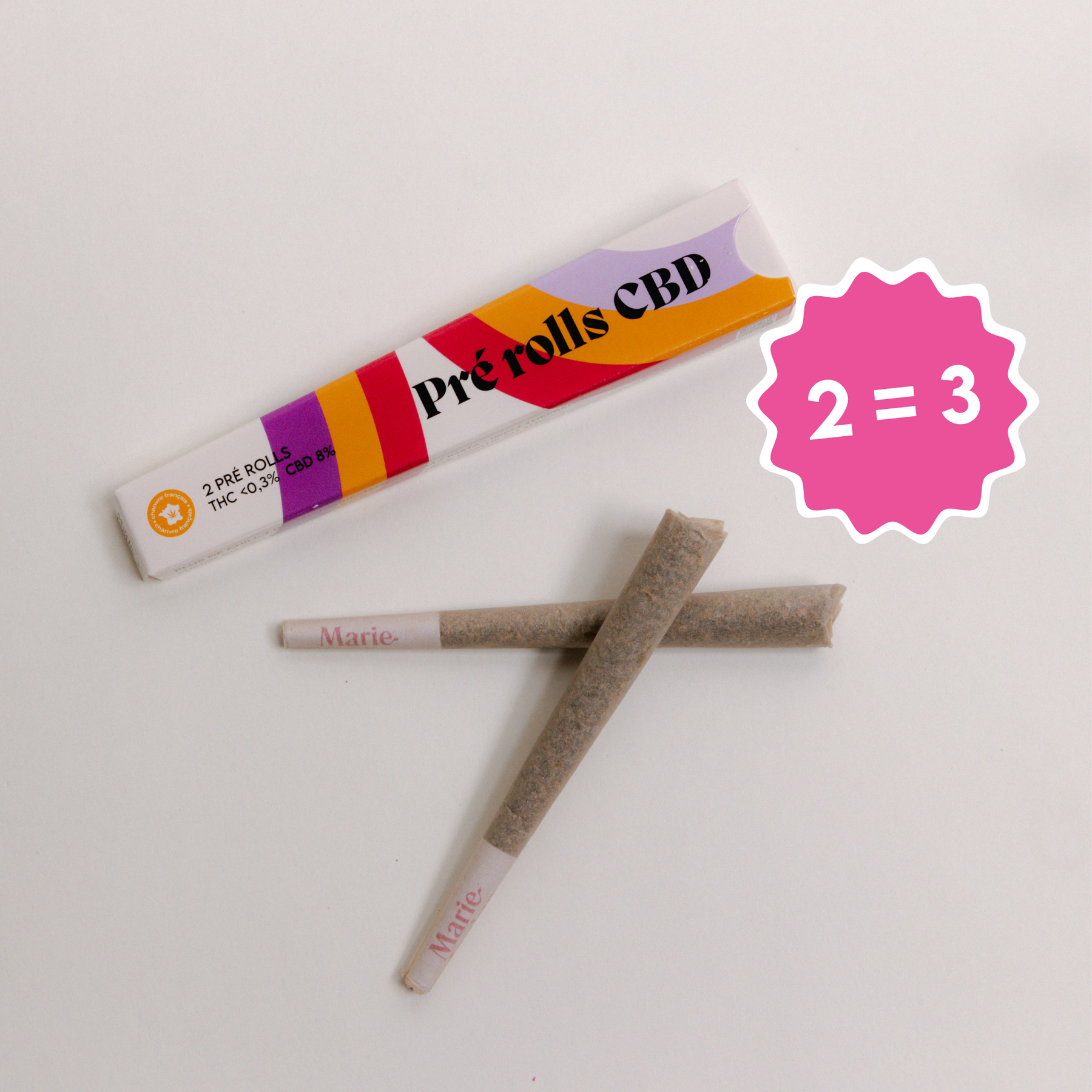 2 Pré-rolls au CBD