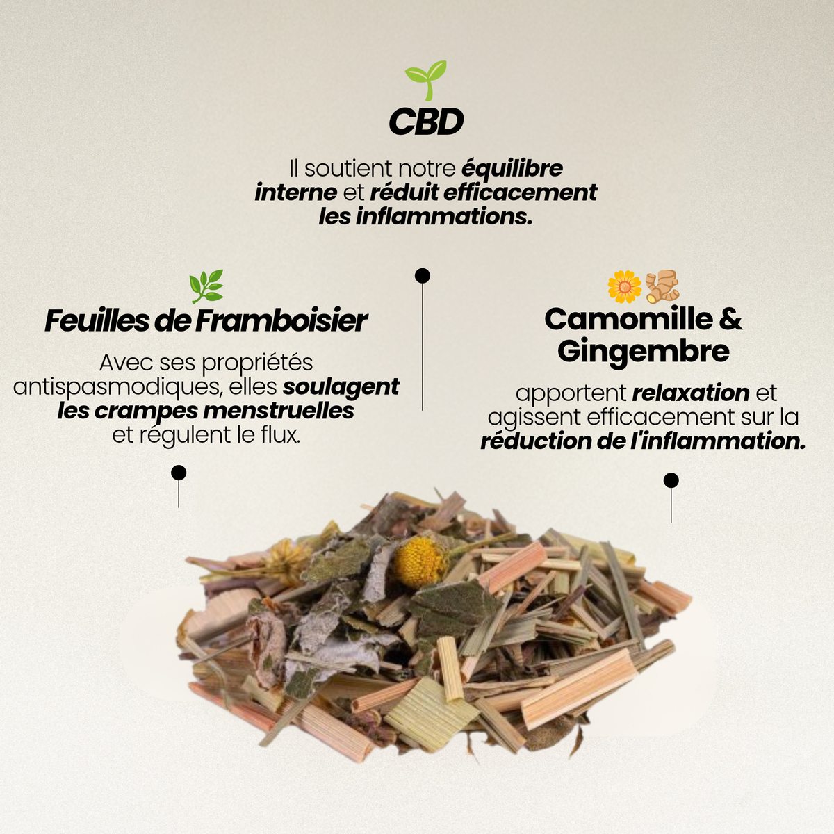 Infusion contre les douleurs menstruelles
